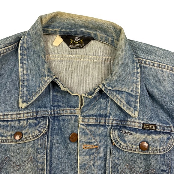 Vintage Maverick Blue Bell 70s medium wash denim jacket USA size S/M - Picture 5 of 8